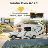 Caméra de recul 11,5 x 7,7cm Écran sans fil haute définition de 4,3 pouces Vue grand angle à 170 degrés Pour différentes voitures