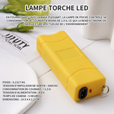 Lampe torche 10x4x2.2 cm suffisamment compact pour tenir sur la fermeture éclair d'un sac ou sur un porte-clés lampe de poche LED