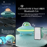 Enceinte bluetooth 1200mah bluetooth 5,4 type-c 4 modes de jouer enceinte portable avec veilleuse prise en charge de la carte tf