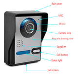 Visual Wired Intercom Doorbell 7 inch Waterproof Visual Digital Intercom HD Doorbell Infrared Night Vision Camera For Home