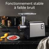 hachoir à viande Lame en acier inoxydable 33,5 x 15 x 33 cm facile à hacher la viande fonctionnement silencieux forte puissance