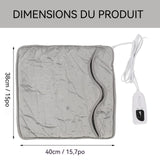 Chauffe-pieds intelligent 40 x 40 cm Cristal ultra-doux 50 W 6 températures réglables Verrouillage à 360 degrés Sûr et confortable