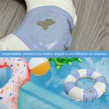 Rustine Piscine 10 pièces 7,5x7,5 cm Matériau PVC Haute élasticité Multifonction Réparation facile et durable Kit Reparation Piscine