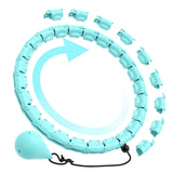 Hula hoop 24 sections hula hoop cerceau avec boule poids cerceau sport intelligent réglable et amovible Smart Cerceau de Fitness