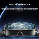 Montre connectée à Internet écran incurvé de 2.1 pouces 320x386 300mah montre de sport intelligente étanche charge magnétique IP67