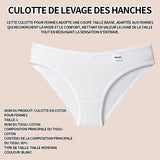 ulotte sous-vêtements femme pur coton taille L coton chaud respirant confortable sans couture sous-vêtements femme simple blanc