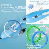 Stylo d'impression 3D 12 feuilles de cahier stylo d'impression 3D dolphin stylo de peinture graffiti tridimensionnel pour enfants
