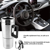 Bouilloire de voyage 24V 200W bouilloire de voiture 300ml convient aux gros camions tasse chauffante voiture en acier inoxydable