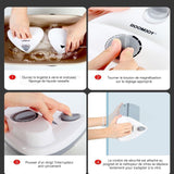 Nettoyeur de vitres magnétique double face 6 niveaux de réglage de l'aimant lave-vitre electrique pour double vitrage de 5 à 25mm