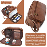 Trousse de toilette 26.5x15x16CM grande capacité Imperméable suspendu trousse de maquillage étanche sac voyage organisateur pratique