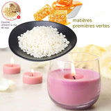Kit de fabrication de bougies 50 noyaux de cire 8 boîtes de conserve kit fabrication bougies parfumées fabrication de bougies cire