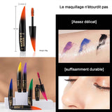 Mascara Coloré 6 couleurs mascara waterproof longue tenue mascara imperméable durable fibre soie 4d maquillage yeux pour halloween