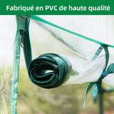 Serre de jardin 4 étages 69x49x160 cm Pratique Mini Tente Maison des Fleurs Vert Blanc Tente Serre PVC Tente Maison des Fleurs PE
