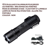 Lampe torche led ultra puissante étanche zoomable lampe tactique avec 5modes d'éclairage pour camping randonnée urgence rechargeable