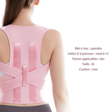 orrecteur de posture support en plaque d'acier usure invisible redresse dos correcteur de posture femme ceinture dorsale réglable