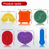 Pierre sensorielle en silicone 6PCS fidget toys anti-stress jouets sensoriels sensory stone pierre d'inquiétude pour enfants