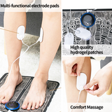 Masseur pieds tapis électrique massage 9 niveaux d'intensité réglable peut réduction de la fatigue favorisant la circulation de sang