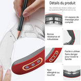 Masseur cervical 4 têtes de massage 9 vitesses masseur d'épaule et de cou à la maison d'instrument vertébral cervical rechargeable