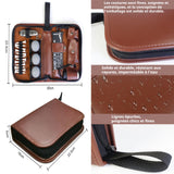 Sac de rangement pour outils de golf 35x22cm rangement d'accessoires et d'outils de golf en cuir PU grande capacité résistant