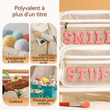 trousse de toilette150g Grande Capacité PVC Multi-usage Portable Résistant à l'Abrasion Résistant à l'Eau Trousse de Toilette Femme