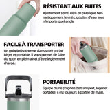 Mug Isotherme 900ml mug lsotherme portabilité tasse isolée sous vide thermos tasse en acier inoxydable tasses à café tasses à main