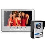 Sonnette de porte visuelle 7 pouces villa HD filaire sonnette de porte visuelle angle réglable kit de portier vidéo