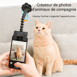 Perche à selfie pour animaux fournitures pour chats et chiens laisser votre animal regarder l'appareil photo perche selfie noir