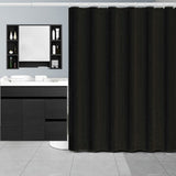 Rideau de douche 200*200CM noir pur épaissi rideau de douche imperméable et résistant à la moisissure sans poinçonnage et lavable
