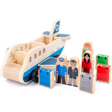 Blocs de construction d'avion TD® Modèle de transport éducatif à deux étages pour enfants Jouet de transport pour garçon