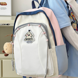 Sac à dos scolaire 44x30x13cm étudiants simple cent avec ordinateur voyage sac à dos tendance mode grande capacité rose cartable