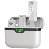 Micro cravate sans fil 2,4G technologie réduction du bruit sans délai plug and play double réduction du bruit avec affichage LED