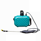 Pulverisateur electrique 31x20.5x26cm 5L pulverisateur a dos avec 3 buses pour jardin arrosage désherbage pulvérisateur à dos bleu
