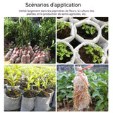 Sac de plantation 200PCS 12x12cm 24x27cm sac de semis non tissé matériau écologique et dégradable sac de semis pour petit jardin