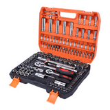 Boîte à outils 108pièces jeu de douilles à cliquet réparation de bougies d'allumage/maison/auto/pneus facile et pratique portable