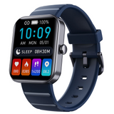 Montre intelligente 1.9 écran Bluetooth appel montre intelligente montre tactile 280x320 260mah montre de sport étanche IP67 bleu