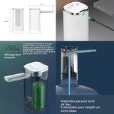 Distributeur d'eau 1200mAh touches tactiles facile à nettoyer pliable portable chargeant pompe automatique pompe a eau automatique