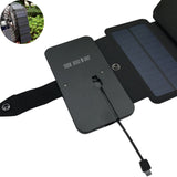 Chargeur de téléphone portable solaire pliant de panneau de charge de batterie solaire de banque de puissance extérieure pratique