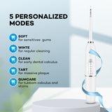 6 en 1 Mini fil dentaire  Smart Electric  Têtes de brosse remplaçables  Nettoyage buccal   Détartrage  Blanchiment des dents