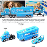 Jouet camion porte-conteneur alliage multifonctionnel 2 en 1 modèle voiture remorques surbaissées transporteurs cadeaux enfants