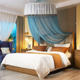 Plafond romantique princesse dôme moustiquaire lit manteau court moustiquaire sans installation ménage atterrissage surélevé