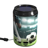 Petit haut-parleur solaire de Football 1200mAh petit haut-parleur bluetooth créatif panier solaire avec câble de chargement coloré