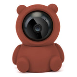 Caméra surveillance ours wifi 1080p audio bidirectionnel vision nocturne détection de mouvement babyphone caméra dessins animés