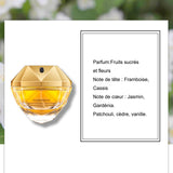 Parfum PASSIONOVA 80ml floral et fruité parfum femme petite parka or diamant eau de toilette parfum longue durée parfum eau toilette
