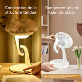 Veilleuse flottante pliable avec 15w chargeur sans fil tactile réglable lampe de chevet lampe de bureau pour lchambre et salon