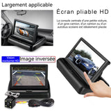 caméra de recul 9-36V 16:9/4:3 Avec Écran pliable de 4,3 pouces HD Entrée AV grand angle universelle  caméra de recul de voiture