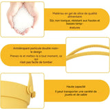 Jouet de plage ensemble de 8 pièces matériau en silicone facile nettoyer différents moule grande capacité poignée antidérapante
