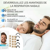 Dilatateur nasal 60PCS patch nasal magnétique anti-ronflement écarteur réduit les ronflements et améliore la qualité du sommeil