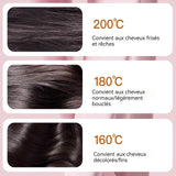 Brosse lissante pour cheveux mini portable rechargeable multifonctionnel 2 en 1 cheveux raides et bouclés 3 réglages températur