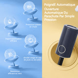 Parapluie ouverture et fermeture automatique apparence de dessin animé protection UV ensoleillé ou pluvieux parasol en plastique