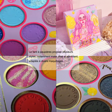 Palette de fard 46 couleurs maquillage ice candy sydney ombre à paupières set highlight pearl matte spice lasting fard a paupiere